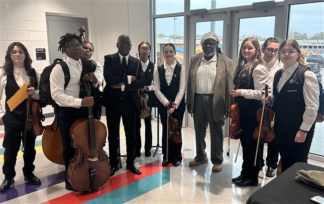 Jazz Appreciation program for students at  Ft Caroline Performing Arts Academy in Jacksonville, Florida