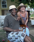 Rosanne with Big Chief Monk Boudreaux, New Orleans