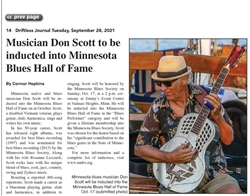 2021 Musician Don Scott to be inducted into the Minnesota Blues Hall of Fame