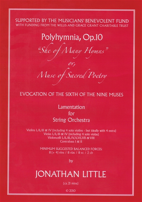 Polyhymnia - score cover 2010