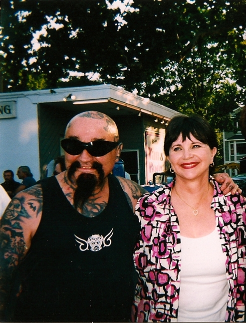 Batso with Actress Cindy Williams.