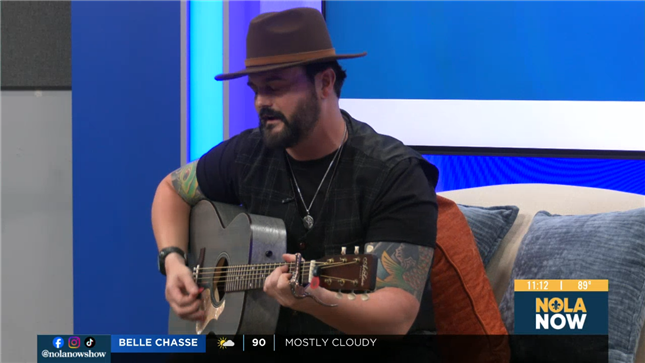 Nick Ray on FOX 8 NOLA NOW Show Performing Single "Northern Lights" 