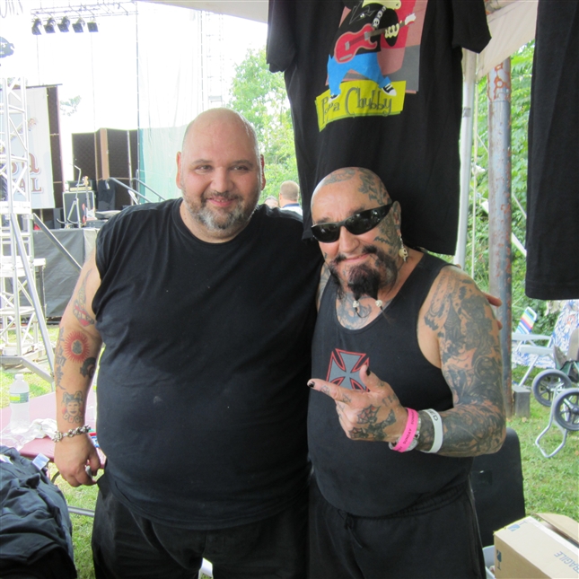 Batso with Blues Legend Popa Chubby.