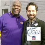 A.R.T. and Paul Rudd on set of a Bud Light caommercial