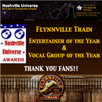 Flynnville Train won "Entertainer of the Year" & "Vocal Group of the Year" at the Nashville Universe Awards