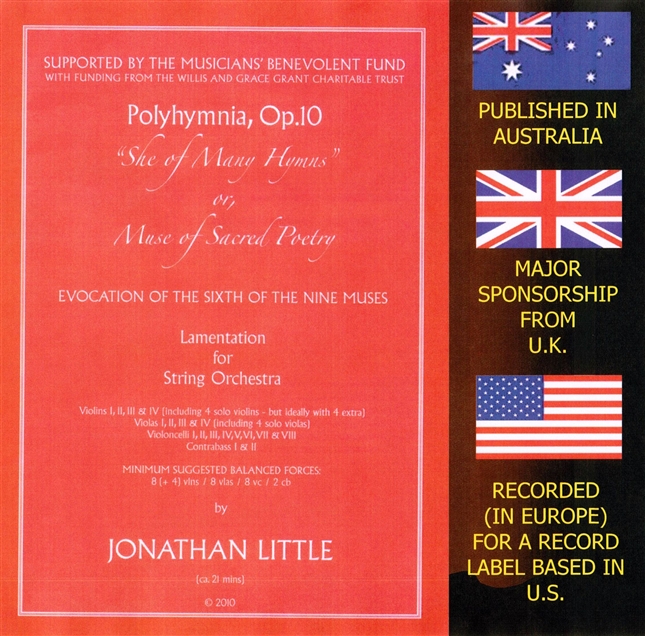 Polyhymnia Score Cover 2010