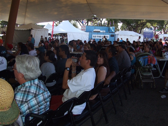 Big Crowd for the show   New Mexico State Fair  Ford Pavillon