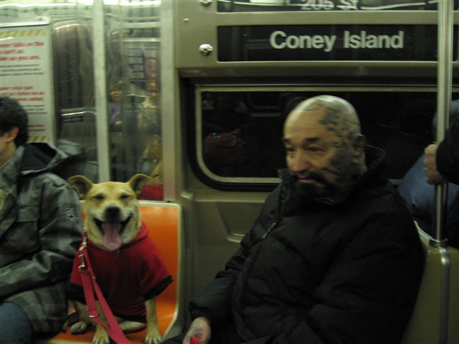 Batso and Inka on New York Subway