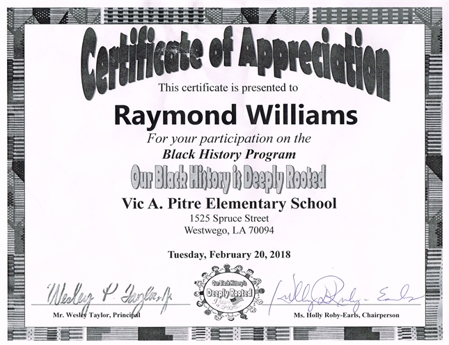 Certificate Of Appreciation